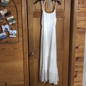 Motherhood maternity white maxi dress